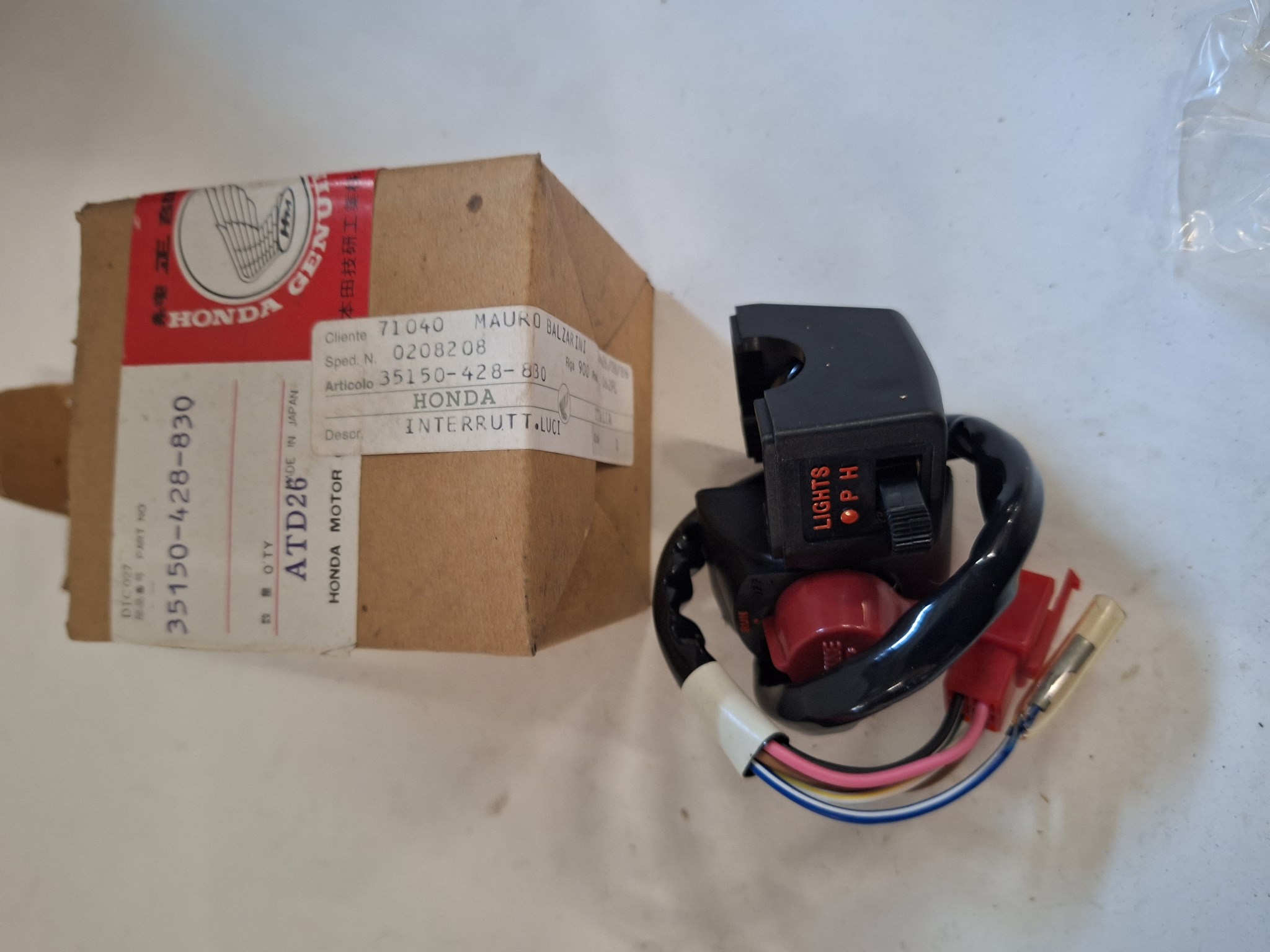 Bild von SCHALTEREINHEIT  35150-428-830  XL 250 S / SZ